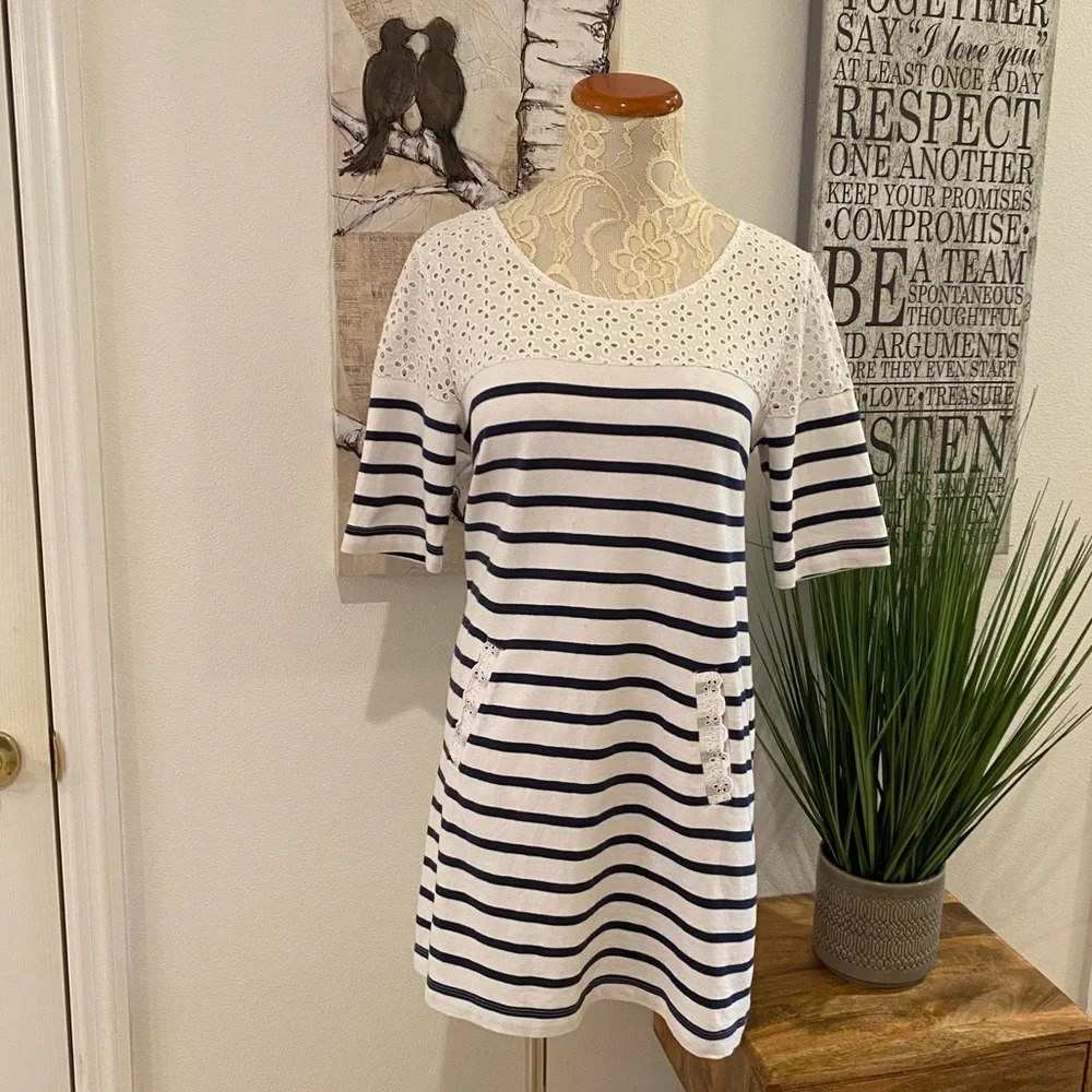 Anthropologie Postmark Jola Striped Dress Tunic - Picture 4 of 10